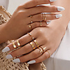 Ring Gold Alloy Elephant Punk Rock Africa Middle Finger / Women