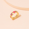 Ring Gold Alloy Flower Simple Vintage Sweet 1pc One Size / Women