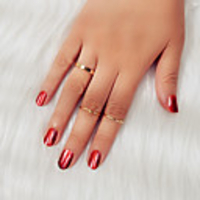 Ring Gold Silver Alloy Fashion 1 set 7 / Women