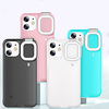 Ring Light Flash Phone Case for iPhone 12 Pro Max 11 Pro Max LED Selfie Flashlight Video Light Lamp Cellphone Case Back Cover for iPhone 11 12 miniinthebox