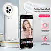 Ring Light Phone Case for iPhone 12 Pro iPhone 12 Fill Light Selfie Beauty Three-speed Dimming Ring Flash Protective Back Cover miniinthebox