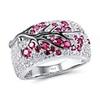 Ring Red Light Green Platinum Plated Alloy 1pc 6 7 8 9 10 / Women