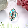 Ring Resin Geometrical Silver Resin Alloy Vintage European Fashion 1pc 8 9 10 11