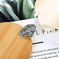 Ring Resin Hollow Out Silver Resin Alloy Rustic / Lodge European 1pc 8 9 10 11