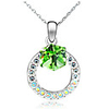 Ring Shaped Crystal And Zircon Necklace