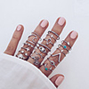 Ring Silver Alloy Elephant Punk Rock Africa One Size / Women