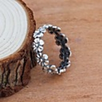Ring Silver Alloy Flower Shape Simple European Cute 1pc 5 6 7 8 9 / Women