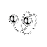 Ring Silver Alloy Statement Fashion European 1 set 8 / Women