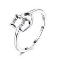 Ring Silver Silver-Plated Alloy Cat Butterfly 1pc 6 7 8 9 / Women