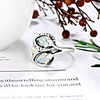 Ring Stone Briolette Silver Stone Alloy Pear Vintage European Fashion 1pc 8 9 10 11