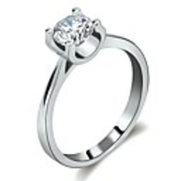 Ring Stylish Silver Brass Platinum Plated Imitation Diamond Heart Elf Ladies Simple Romantic 1pc 5 6 7 8 9 / Women