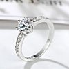 Ring Stylish Silver Brass Platinum Plated Imitation Diamond Precious Ladies Unique Design Elegant 1pc 5 6 7 8 9 / Women