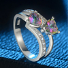 Ring Stylish Silver Copper Platinum Plated Glass Sweet Heart Ladies Elegant Trendy 1pc 5 6 7 8 9 / Women