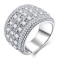 Ring Stylish Silver Copper Platinum Plated Imitation Diamond Star Gypsophila Ladies Classic Hyperbole 1pc 6 7 8 9 10 / Women