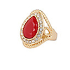 Ring Synthetic Ruby Classic Black Blue Red Alloy Pear Fashion 1pc 7 8 9 / Women