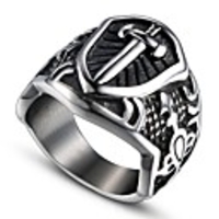 Ring Vintage Style Black Copper Cross Stylish Vintage Punk 1pc 7 8 9 10 11 / Men