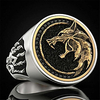 Ring Vintage Style Champagne Silver Copper Wolf Head Fashion 1pc 9 10 11 12 / Men