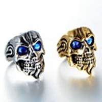 Ring Vintage Style Gold Silver Rhinestone Alloy Skull Vintage Trendy Ethnic 1pc 8 9 10 11 / Men