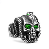 Ring Vintage Style Red Blue Green Alloy Snake Skull Ethnic Fashion Vintage 1pc 8 9 10 11 / Men