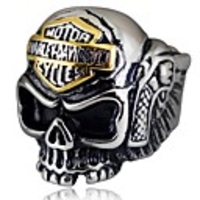 Ring Vintage Style Silver Alloy Skull Vintage Ethnic Gothic 1pc 8 9 10 11 / Men
