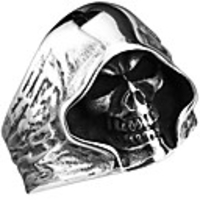 Ring Vintage Style Silver Alloy Skull Vintage Punk Trendy 1pc 8 9 10 11 / Men