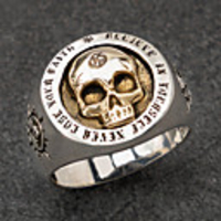 Ring Vintage Style Silver Alloy Sun Skull Vintage Trendy Ethnic 1pc 8 9 10 11 / Men