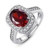 Ring White Red Dark Blue Rhinestone Alloy Stylish 1pc / Women
