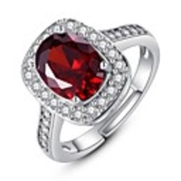 Ring White Red Dark Blue Rhinestone Alloy Stylish 1pc / Women