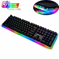 RK918 USB Wired Mechanical Keyboard Gaming Keyboard Gaming Luminous 104 pcs Keys miniinthebox