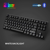 RK987 Mechanical Keyboard 87 Keys White LED Backlight Tenkeyless Gaming Keyboard USB / Wireless Bluetooth Keyboard Gaming / Office miniinthebox