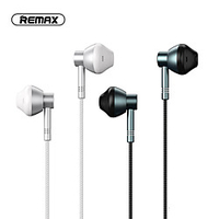 Rm-201 Semi-in-ear Metal Wire-controlled Microphone Call Headset For Apple Android