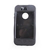 Robot Hard Rubber Case Cover For Iphone4 (Black)
