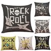 Rock Roll Double Side Cushion Cover 6PC Soft Decorative Square Throw Pillow Cover Cushion Case Pillowcase for Bedroom Livingroom Superior Quality Machine Washable Indoor Cushion for Sofa Couch Bed Chair miniinthebox