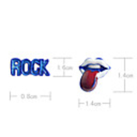 Rock Tongue Acrylic Earrings