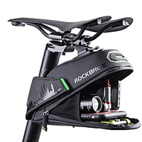 ROCKBROS 1/1.5 L Bike Saddle Bag Reflective Large Capacity Waterproof Bike Bag Lining Fabric Polyster PU Bicycle Bag Cycle Bag Road Bike Mountain Bike MTB Cycling / Bike / Rainproof