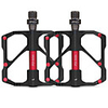 ROCKBROS Bike Pedals Flat Platform Pedals Ultralight Anti-Slip Durable Sealed Bearing Bearing Aluminium Alloy Chrome Molybdenum Steel for Cycling Bicycle Road Bike Mountain Bike MTB BMX Black