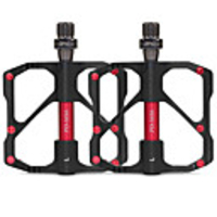 ROCKBROS Bike Pedals Flat Platform Pedals Ultralight Anti-Slip Durable Sealed Bearing Bearing Aluminium Alloy Chrome Molybdenum Steel for Cycling Bicycle Road Bike Mountain Bike MTB BMX Black