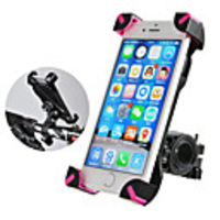 ROCKBROS Bike Phone Mount Anti-Slip Anti-Shake / Damping 360°Rolling / Rotatable for Road Bike Mountain Bike MTB BMX PVC iPhone X iPhone XS iPhone XR Cycling Bicycle Black Pink 1 pcs