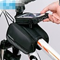 ROCKBROS Cell Phone Bag Bike Frame Bag Top Tube 6 inch Touch Screen Reflective Logo Rainproof Cycling for iPhone X iPhone XR iPhone XS Black Mountain Bike MTB Bike / Cycling / iPhone XS Max