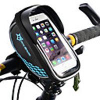 ROCKBROS Cell Phone Bag Bike Frame Bag Top Tube Bike Handlebar Bag Touch Screen Reflective Waterproof Bike Bag TPU EVA Polyster Bicycle Bag Cycle Bag iPhone X / iPhone XR / iPhone XS Road Bike