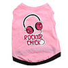 Rocker Chick Style Cotton Shirt for Dogs (Pink,  Multiple Sizes Available)