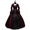 Rococo Victorian 18th Century Vacation Dress Dress Lace Costume Black / Red Vintage Cosplay Party Prom Long Sleeve Ball Gown