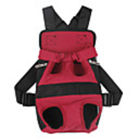 Rodents Dog Cat Carrier Bag Travel Backpack Portable Camping Hiking Travel Creative Geometric Classic Terylene White / Red White Black