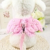 Rodents Dog Cat Harness Leash Mini Walking Cute and Cuddly Bowknot Bowknot PU Leather / Polyurethane Leather Husky Alaskan Malamute Japanese Spitz Beagle Shiba Inu Pug Blue Pink miniinthebox