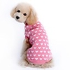 Rodents Dog Cat Sweater Holiday Decorations Christmas Print Simple Heart Casual / Daily Warm Ups Cute Winter Dog Clothes Pink Costume Textile XS S M L XL