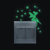 Romance Wall Stickers Luminous Wall Stickers Light Switch Stickers Home Decoration Wall Decal Switch Decoration / Removable