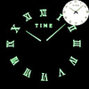 Rome Wall Clock Clocks Modern Design Watch Digital Large Big 3D DIY Home Decor Luminous Luminova Mirror Sticker