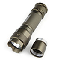 Romisen RC-A5-Q5 Cree Q5-WC 3-Mode 180-Lumen LED Flashlight - Grey (1 AA/1 14500)