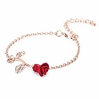 rose bracelet gifts for women gifts for mom beauty and the beast jewelry rose gold bracelet, rose gold