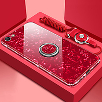 Rose Case For Apple iPhone 11 iPhone XR Bling Bling Mirror Back Cover iPhone Case Solid Colored Hard Tempered Glass Case for iPhone 11Pro 11ProMax XS iPhone XS Max